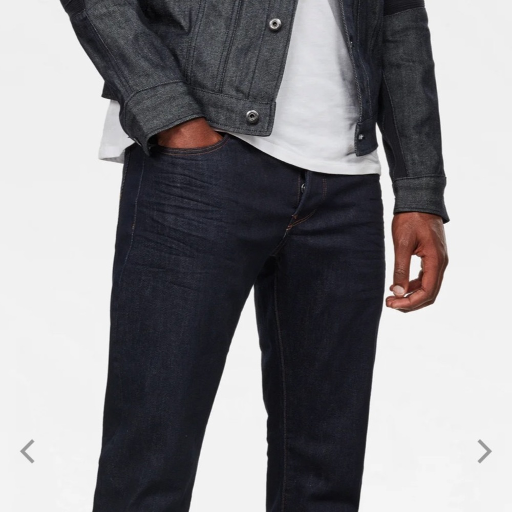 G-STAR RAW DARK BLUE DENIM 3301 STRAIGHT 34”x32” IN SUPER CONDITION